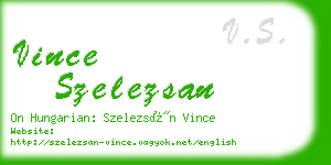 vince szelezsan business card